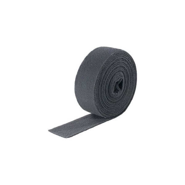 Roll of abrasive fleece, 100 mm x 10 m, Fleece structure: 1000